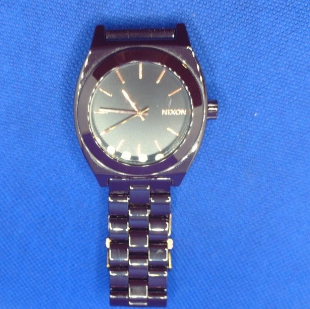 Nixon women's cherry chocolate color watch
